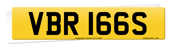 Registration number VBR 166S